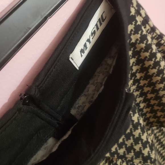 Houndstooth high waist pencil peplum skirt - Picture 8 of 8